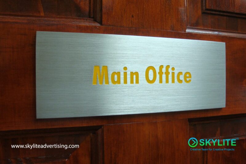 custom office etching sign 1