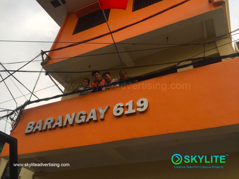 barangay 619 stainless sign 1 1