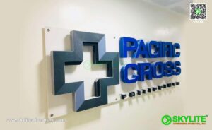 pacific cross custom lobby signage 5