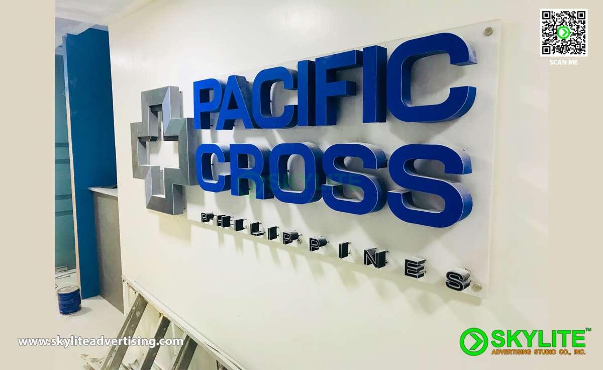 pacific cross custom lobby signage 6