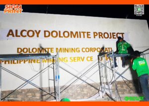 alcoy dolomite project brass sign 2