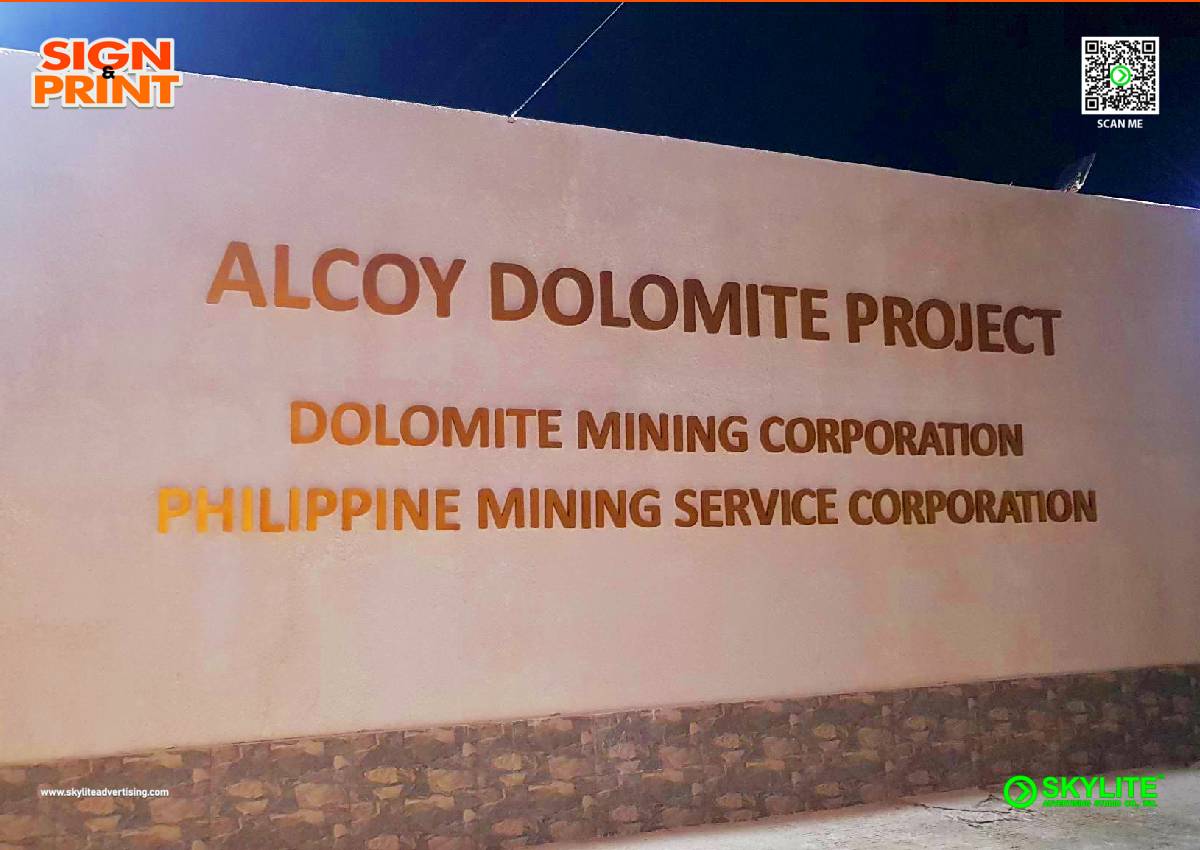 alcoy dolomite project brass sign 3