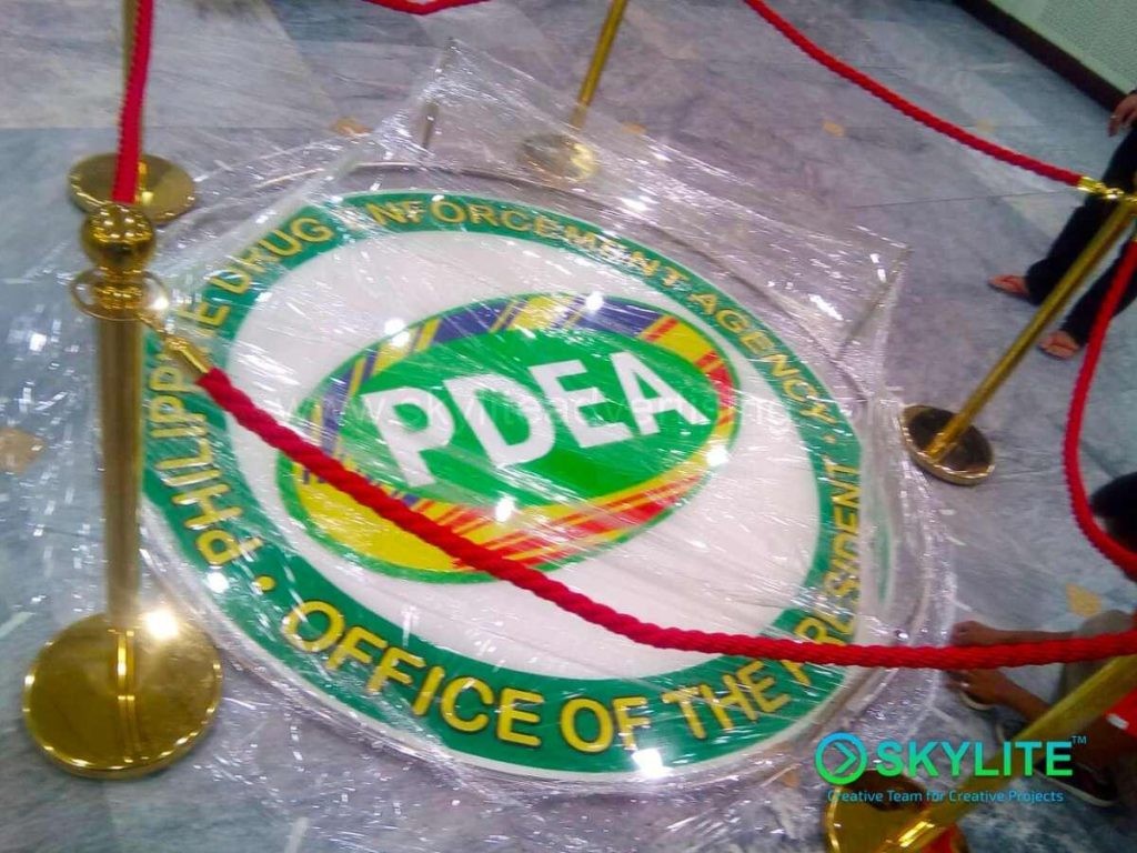 Floor 3D Acrylic Sign with Epoxy Resin Protection - Image 4
