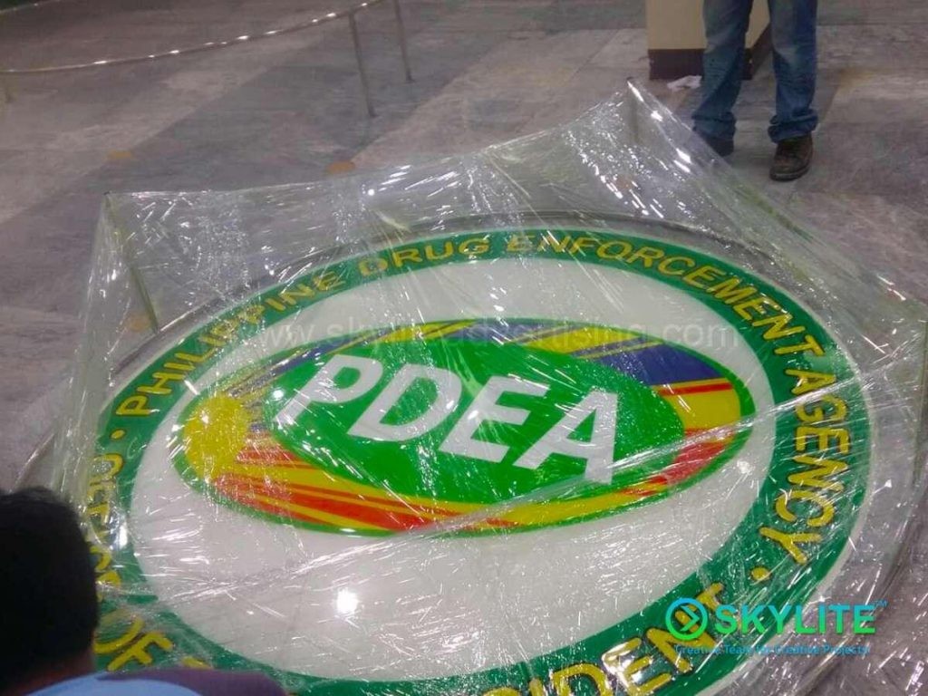 Floor 3D Acrylic Sign with Epoxy Resin Protection - Image 3